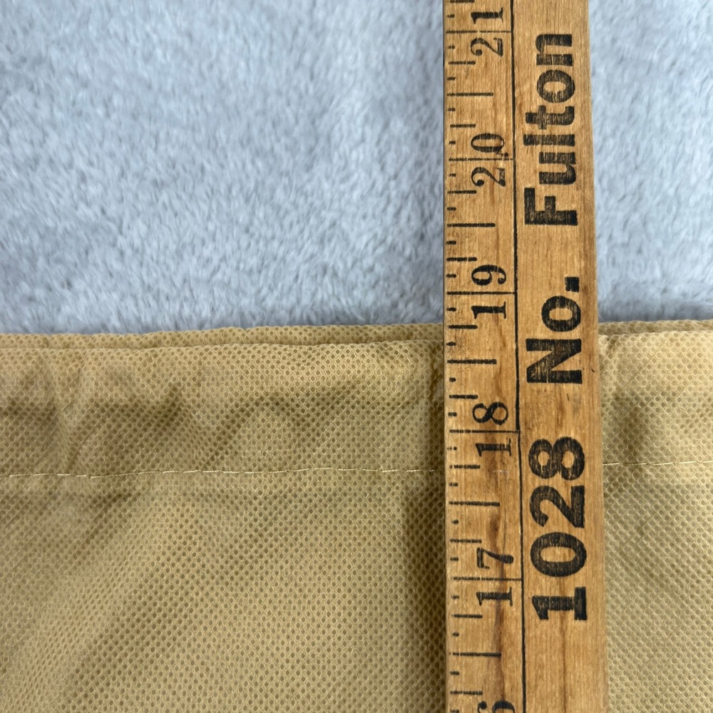 Vintage Boho Dust Bag Tan Drawstring Western Purse Handbag Storage 19x19 - Picture 6 of 7